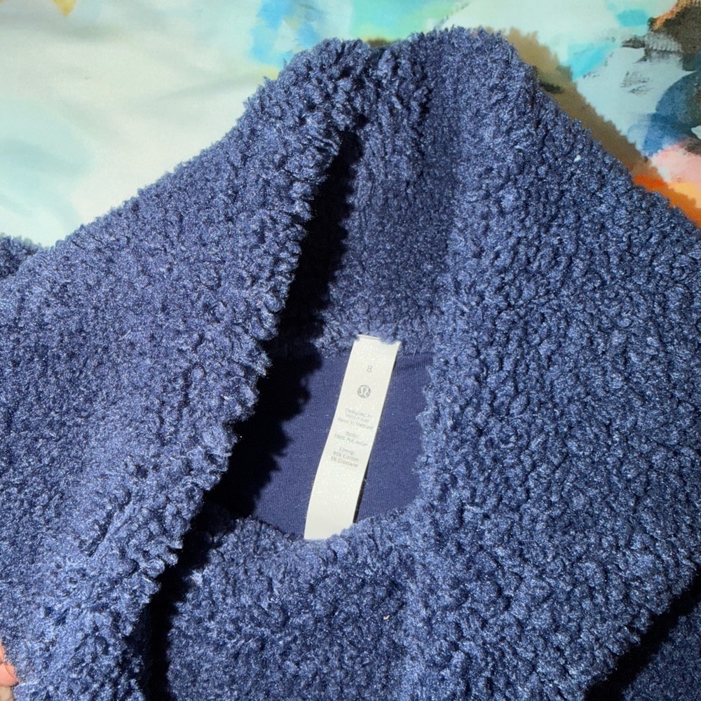 lululemon athletica Blue Fleece Jacket - Picture 2 of 2